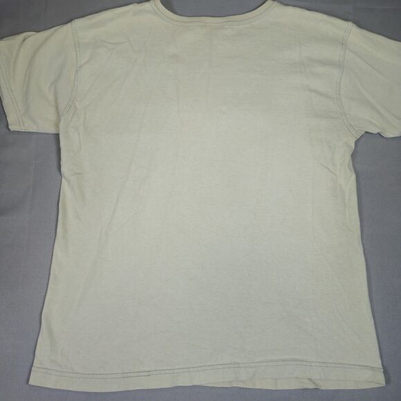 Vintage Cherokee Embroidered T-Shirt Women's Size Small Beige Bleach Stained - Picture 6 of 6
